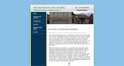 Desktop Screenshot of firstclasswindowsanddoors.com